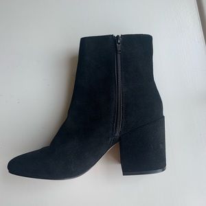 NWOT Urban Outfitters black suede booties